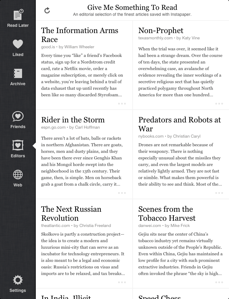Instapaper 4.0ʹõƻֻ_ѧ
