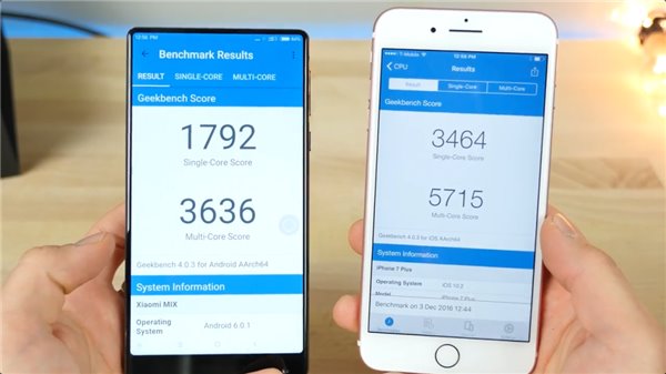苹果iPhone7 Plus对比小米MIX哪个好看 - 软件