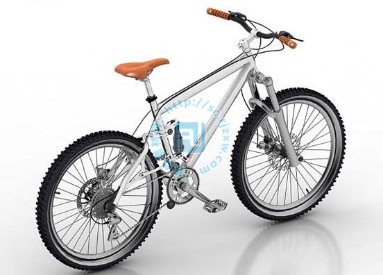原创山地自行车3DMAX模型免费素材下载 - 软