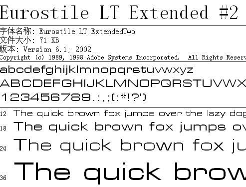 Eurostile-LT-Extended #2