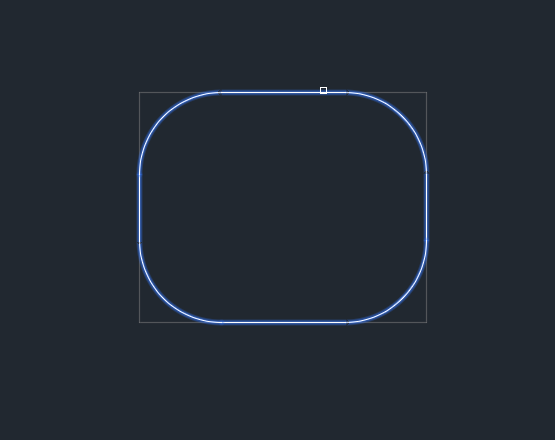 CAD怎么一次性把矩形四个角倒成圆角