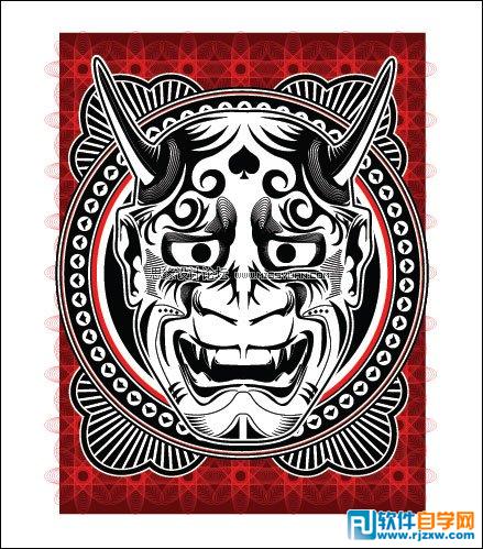 教你用Illustrator绘制衣服上的恶魔面具 4 - 软件