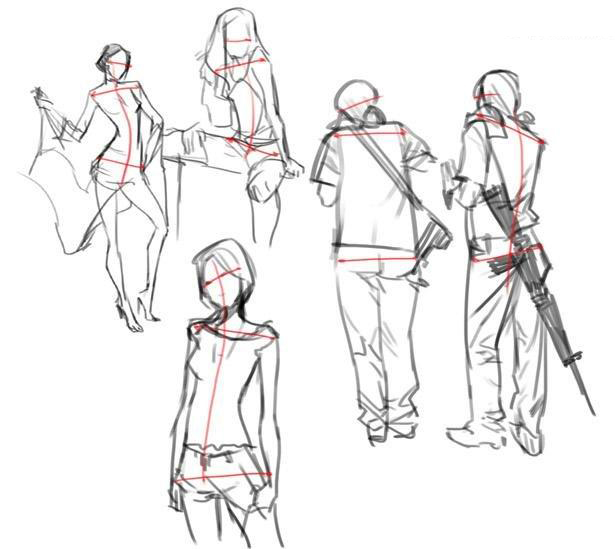 Painter绘制打电话的女孩解析 - 软件自学网