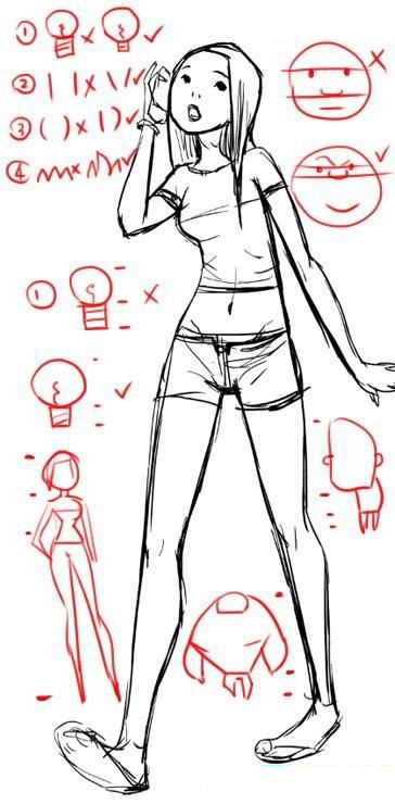 Painter绘制打电话的女孩解析 - 软件自学网