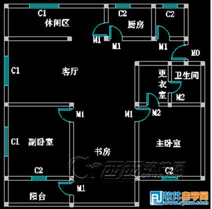 教你怎么用CAD绘制室内平面图 - 1 - 软件自学