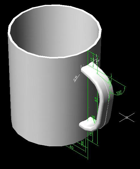 用cad绘制水杯效果教程 - 1 - 软件自学网