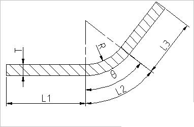 钣金展开长度计算公式 - 1 - 软件自学网