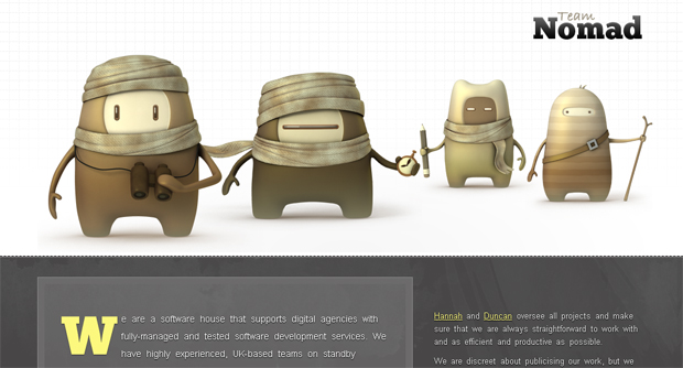 插画背景的创意网站设计 - 2 - 软件自学网