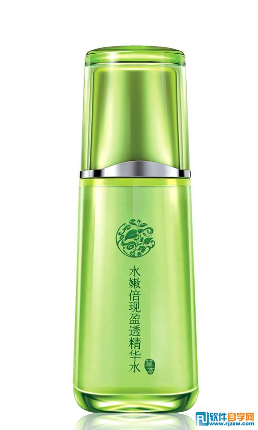 PS制作梦幻百雀羚草本化妆品海报 PS教程 - 软件自学网