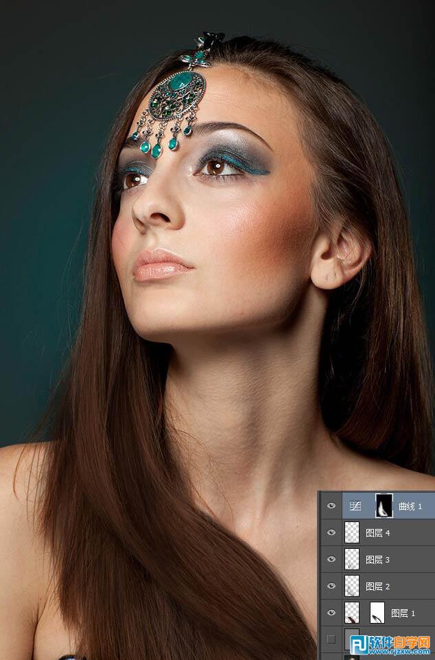 PS制作商业人像大片中的发丝精细美化 PS教程