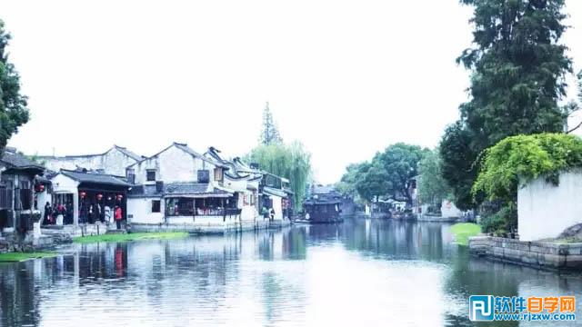 PS处理2组风景图片成水墨画效果