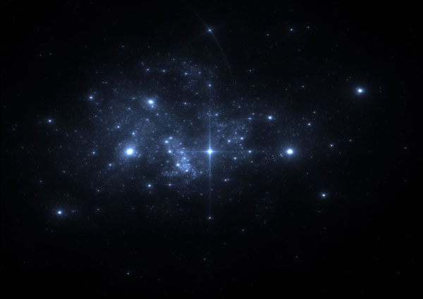 ps临摹一幅梦幻的星空海报