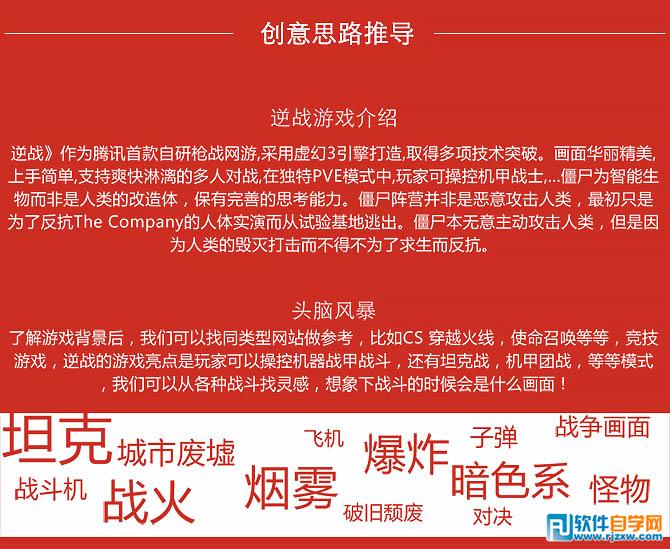 PS制作大型射击类游戏网站首页 PS教程 - 软件