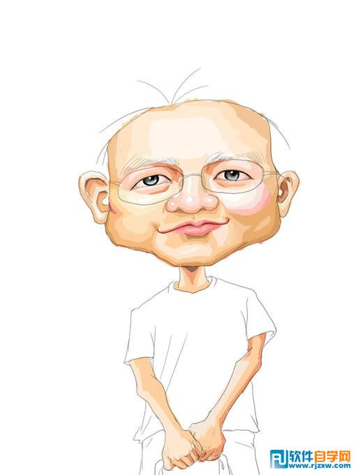 PS制作搞笑的大头卡通漫画 PS教程 2 - 软件自