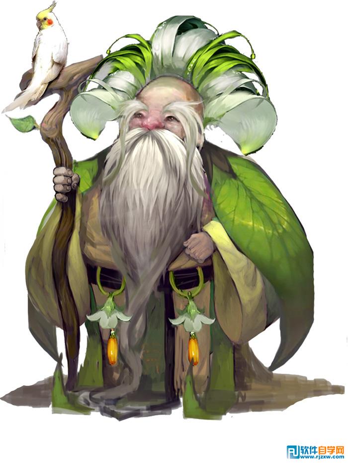 用Photoshop设计游戏人物海报 PS教程 - 软件