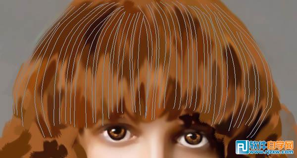 手绘模特线稿制作 PS教程 3 - 软件自学网