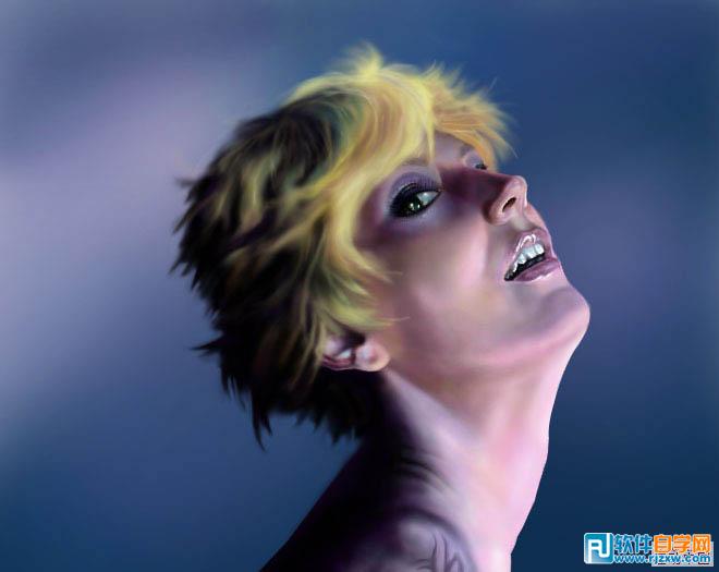 ps照片处理成油画风格 PS教程 2 - 软件自学网