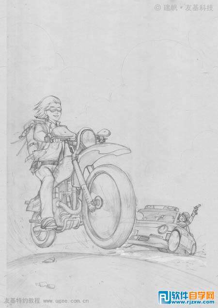 疯狂越野摩托车鼠绘教程