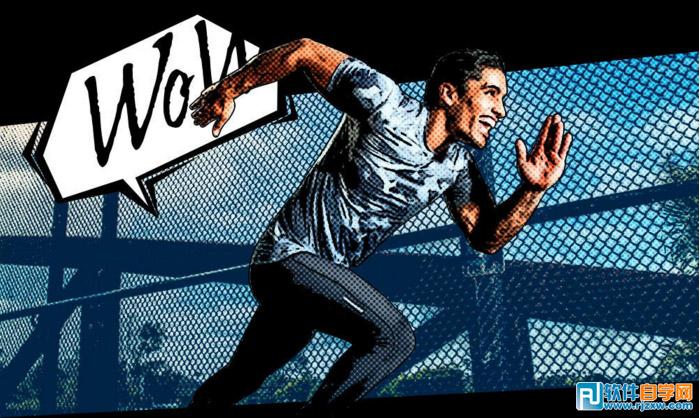 PS快速把人物照片转为漫画效果 PS教程 - 软件