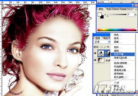 <em>PhotoShop</em>把<em>黄头发</em>染成红头发教程 - 4 - 软件