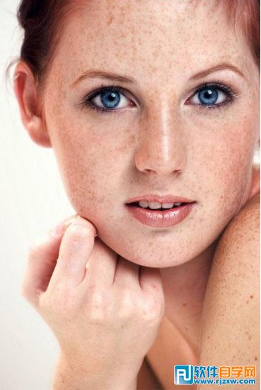 PS利用通道选区给多斑的人物磨皮及美白 - 1 -