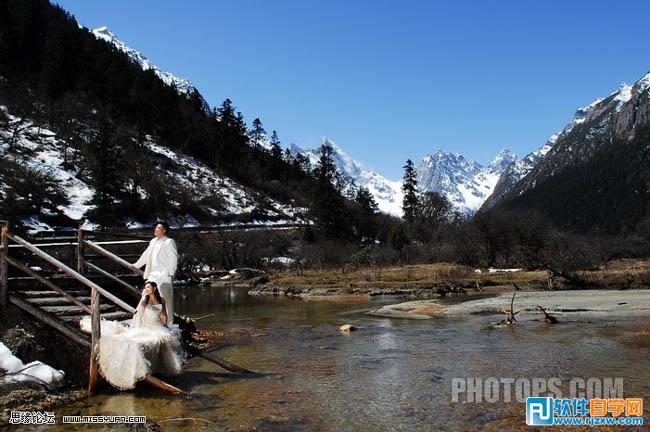 PS综合处理加强外景照片清晰度 - 1 - 软件自学