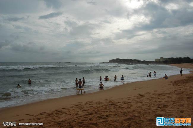 增强海景照片的光感及清晰度 - 1 - 软件自学网