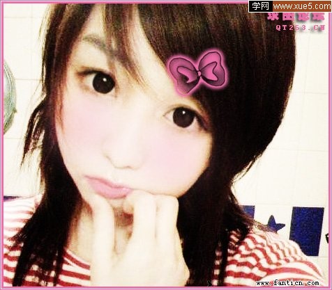 PS把手机图片处理成粉色的非主流效果