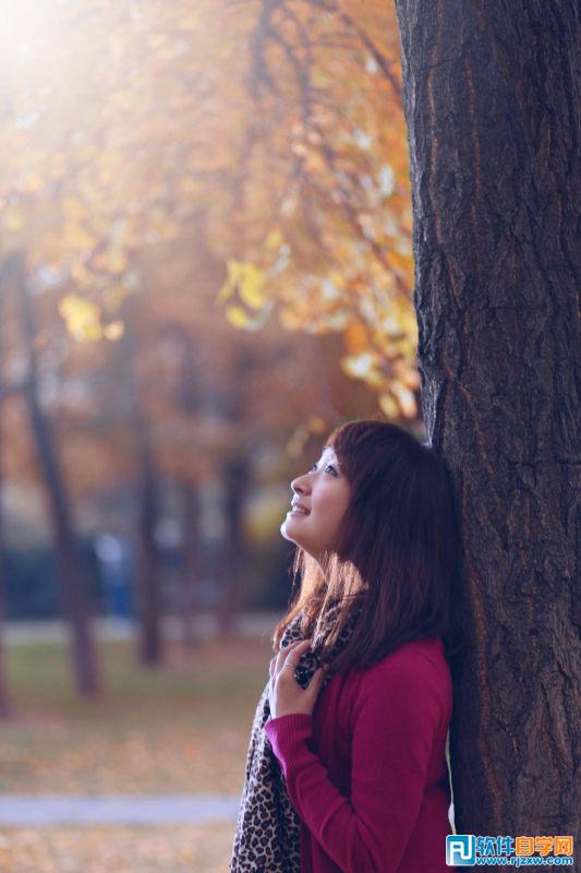 <em>ps</em>给昏暗的树林<em>人物图片</em>增加秋意 - 5 - <em>软件</em>自