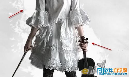 PS合成小提琴演奏者水墨效果 - 3 - 软件自学网