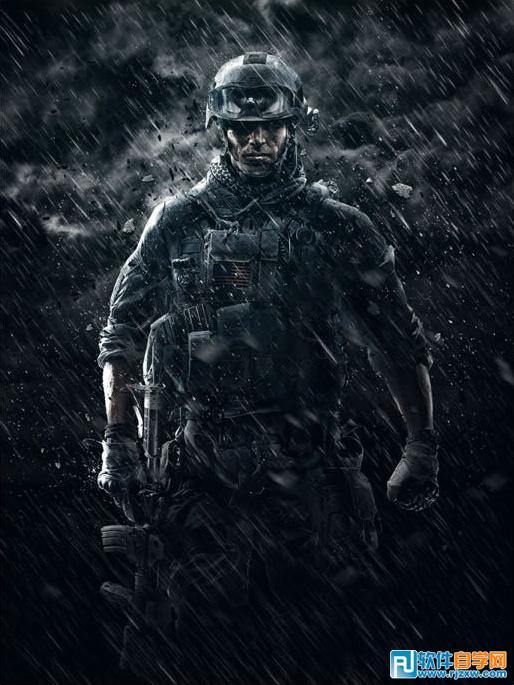 PS合成科幻的超级战士 - 5 - 软件自学网