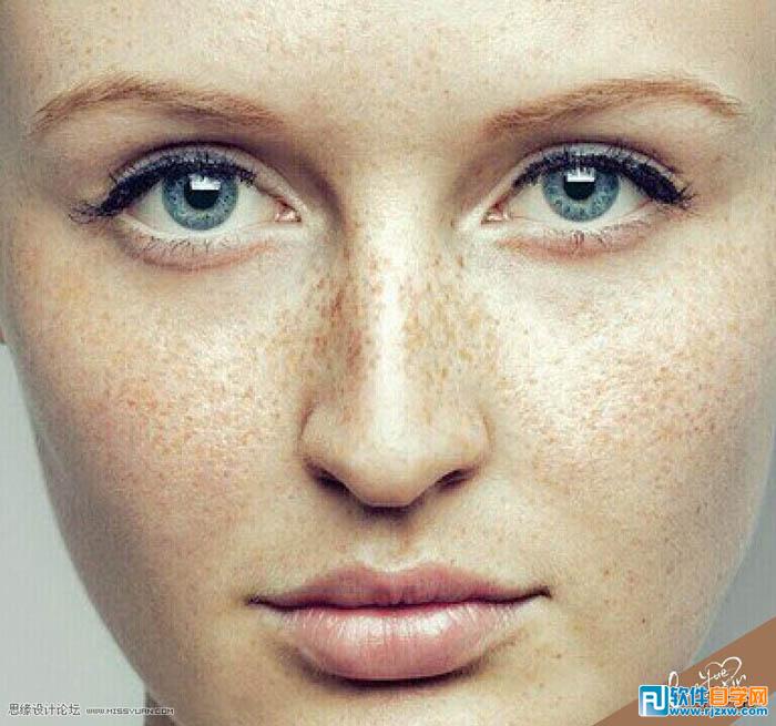 利用PS计算及修复工具给多斑点的人物磨皮祛