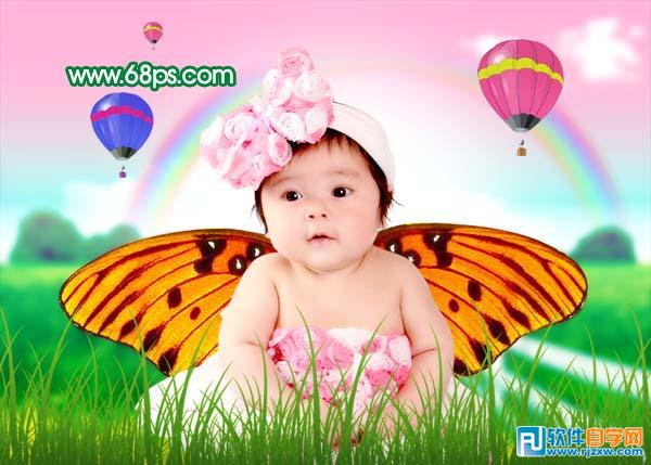 PS给宝宝照片加上梦幻装饰效果 - 6 - 软件自学