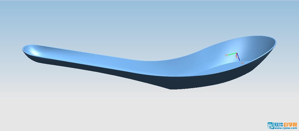 UG画的勺子图 - 1 - 软件自学网