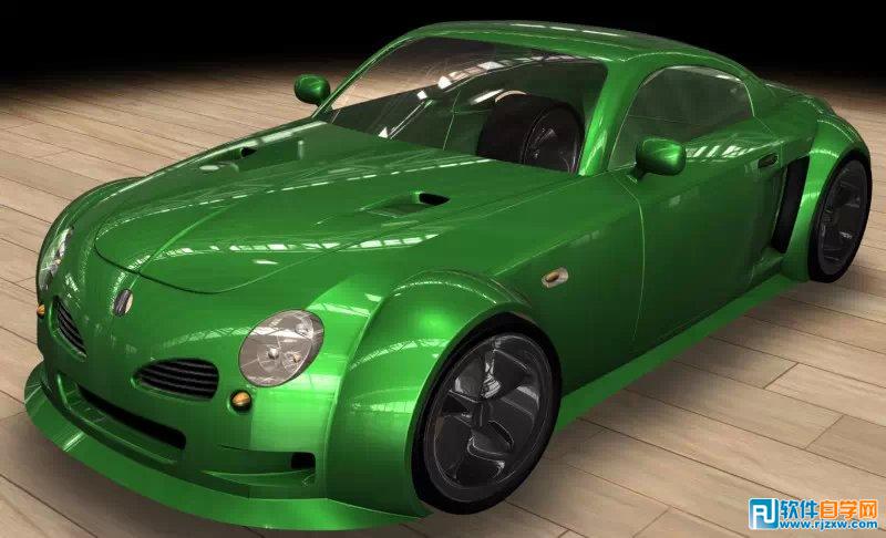 UG造型,3DMAX渲染,完美小汽车 - 1 - 软件自学