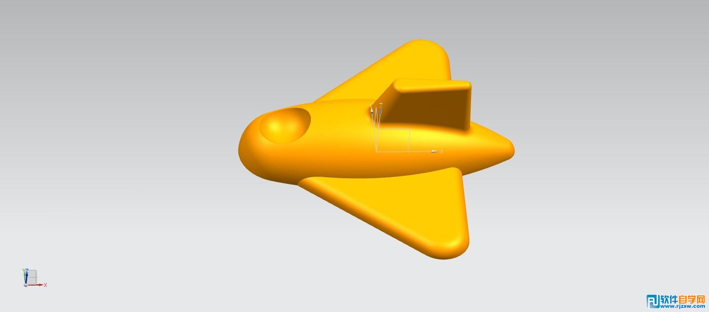 UG8.0绘制飞机模型 - 1 - 软件自学网
