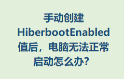 ֶHiberbootEnabledֵ󣬵޷ô죿