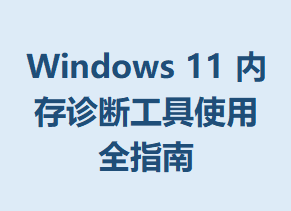 Windows11�ڴ���Ϲ���ʹ��ȫָ��