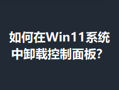 �����Win11ϵͳ��ж�ؿ�����壿