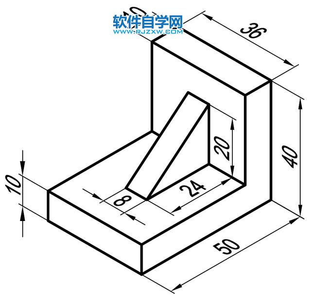 cad三维建模图纸例二下载