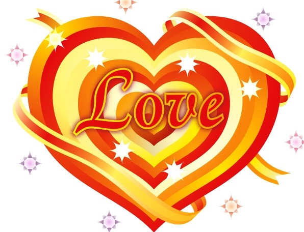 精美love心形花纹免费下载