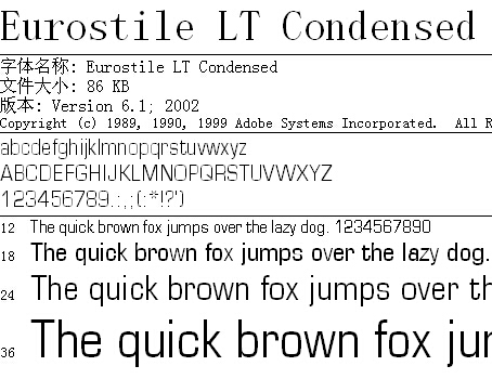 Eurostile-LT-Condensed