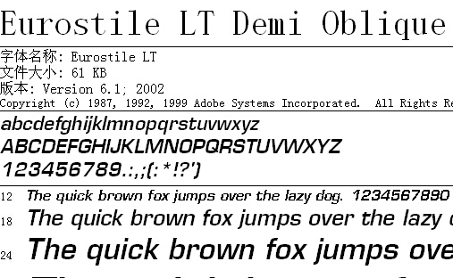 Eurostile-LT-Demi-Oblique