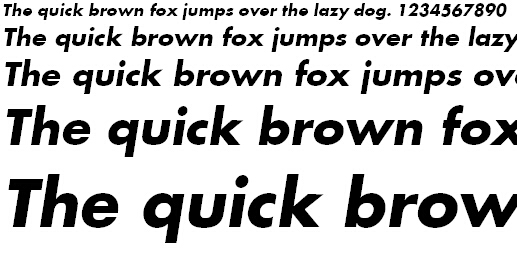 Futura LT Bold Oblique