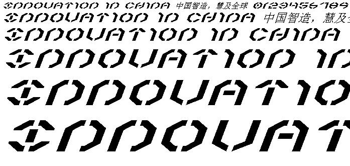 Yaer3000 Expanded Italic