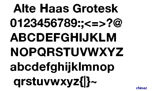 Alte Haas Grotesk