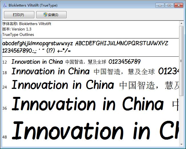 Blokletters-Viltstift