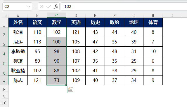 excel2021怎么进行降序排列的方法第5步