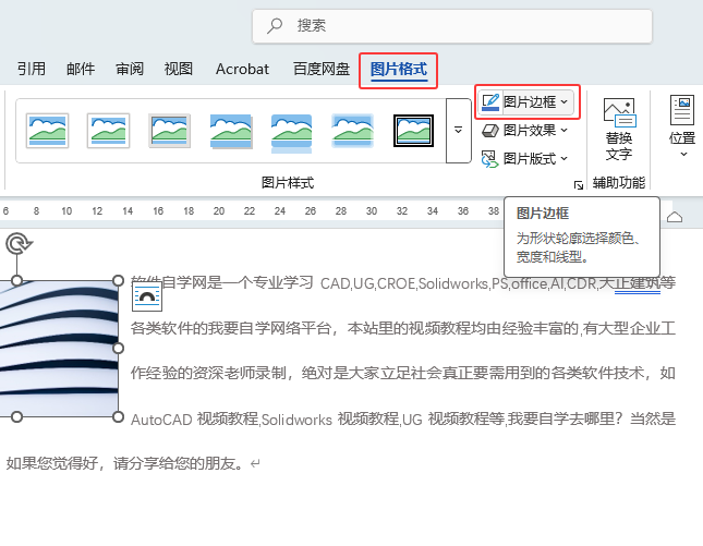 Word2024ͼƬ߿Ϊɫϸ3