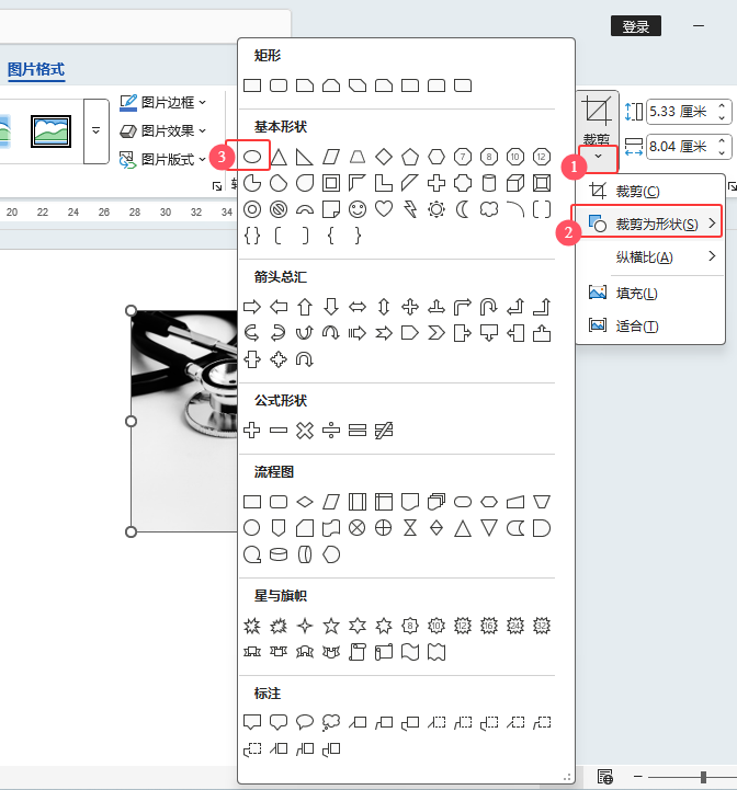 Word2024ͼƬüԲЧϸ4